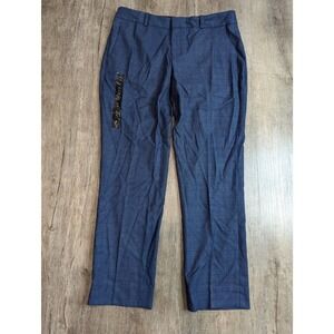 NWT Banana Republic Plaid Avery Dress Pants Size 4 Women's Blue